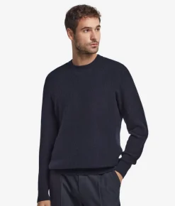 Girocollo punto waffle in Cashmere Ultrasoft