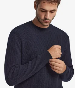 Girocollo punto waffle in Cashmere Ultrasoft