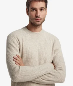 Girocollo punto waffle in Cashmere Ultrasoft