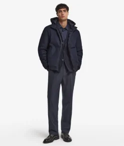 Giubbino reversibile in seta e cashmere