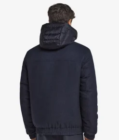 Giubbino reversibile in seta e cashmere