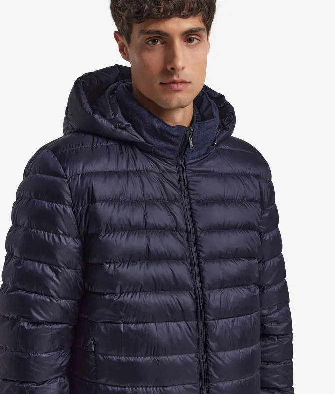 Giubbino reversibile in seta e cashmere