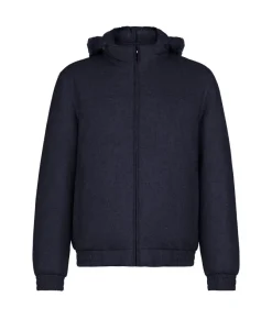 Giubbino reversibile in seta e cashmere