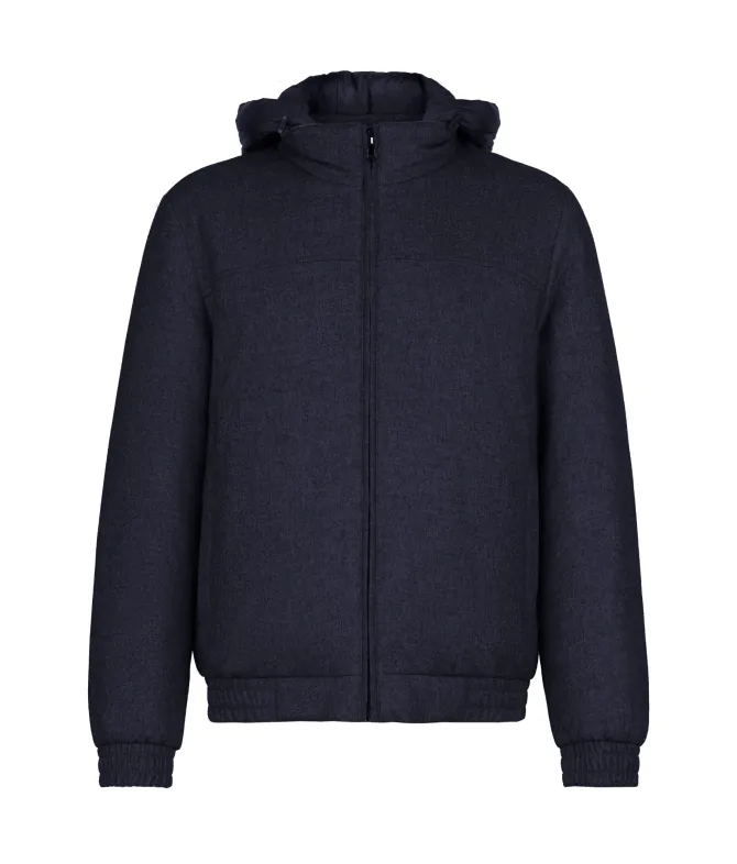 Giubbino reversibile in seta e cashmere
