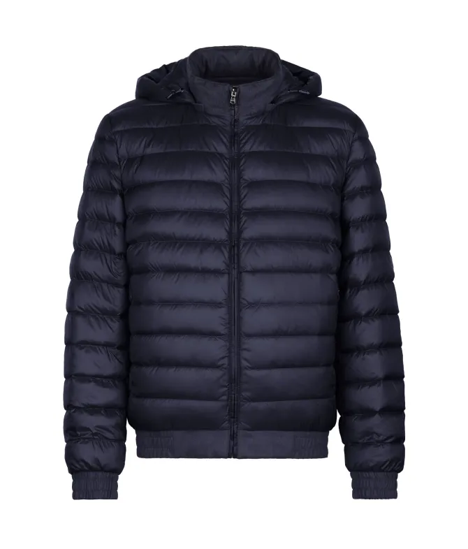 Giubbino reversibile in seta e cashmere
