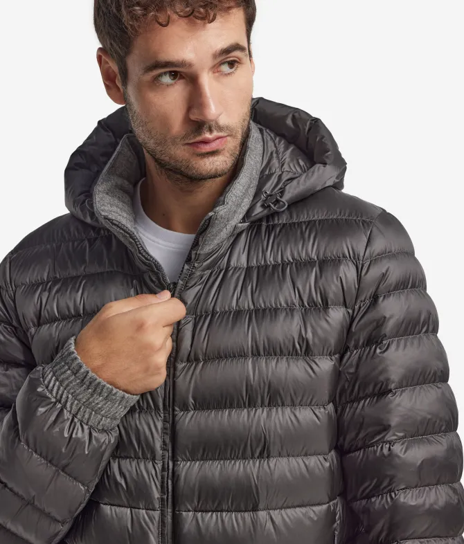 Giubbino reversibile in seta e cashmere