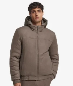 Giubbino reversibile in seta e cashmere