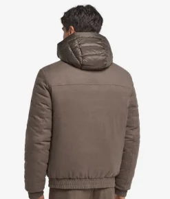 Giubbino reversibile in seta e cashmere