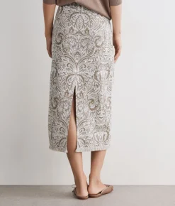 Gonna jacquard paisley