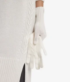 Guanti con intreccio in Cashmere Ultrasoft