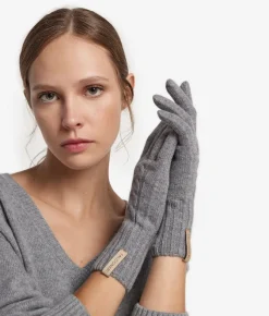 Guanti con intreccio in Cashmere Ultrasoft