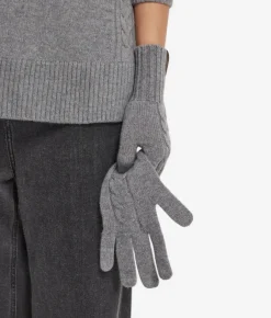 Guanti con intreccio in Cashmere Ultrasoft