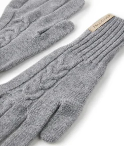 Guanti con intreccio in Cashmere Ultrasoft