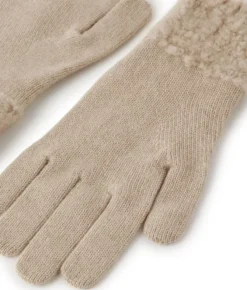 Guanti in Cashmere Ultrasoft e bouclè
