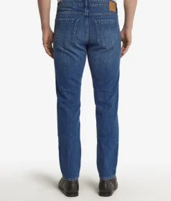 Jeans in cotone e lino