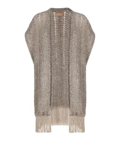 Kimono traforato con paillettes