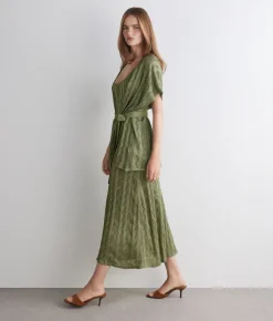 Kimono treccia coste lamé