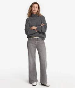 Maglia con collo a cratere in Cashmere Tricot