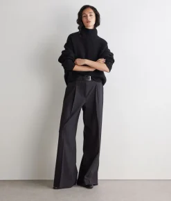 Maglia con collo a cratere in Cashmere Tricot