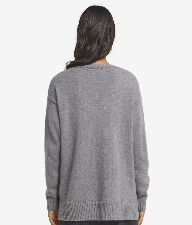 Maglia con dettaglio trecce in Cashmere Ultrasoft
