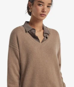 Maglia con dettaglio trecce in Cashmere Ultrasoft