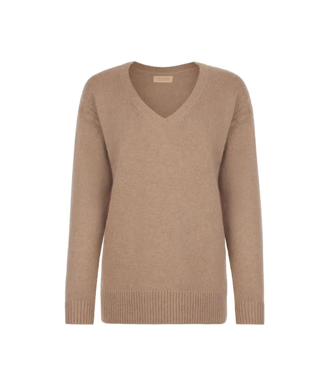 Maglia con dettaglio trecce in Cashmere Ultrasoft