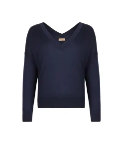 Maglia con doppio scollo a V in Cashmere Ultrafine