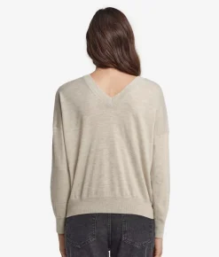 Maglia con doppio scollo a V in Cashmere Ultrafine