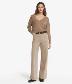 Maglia con doppio scollo a V in Cashmere Ultrafine