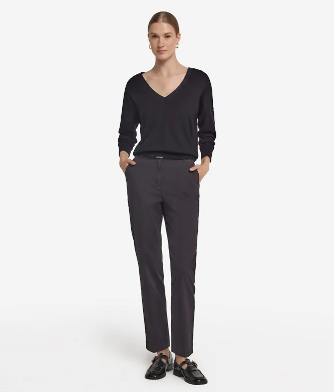 Maglia con doppio scollo a V in Cashmere Ultrafine