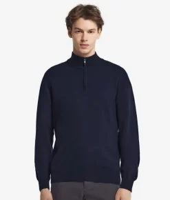 Maglia con mezza zip in Cashmere Ultrasoft