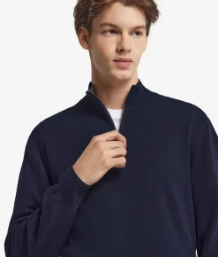 Maglia con mezza zip in Cashmere Ultrasoft