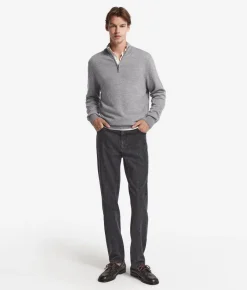 Maglia con mezza zip in Cashmere Ultrasoft