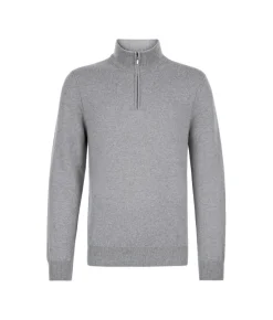Maglia con mezza zip in Cashmere Ultrasoft