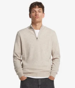 Maglia con mezza zip in Cashmere Ultrasoft