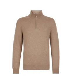 Maglia con mezza zip in Cashmere Ultrasoft