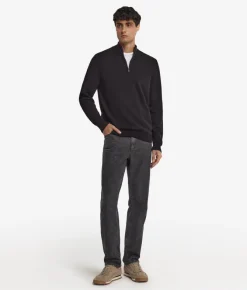 Maglia con mezza zip in Cashmere Ultrasoft