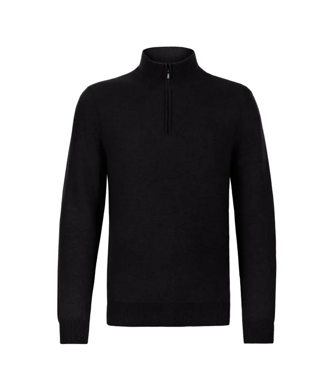 Maglia con mezza zip in Cashmere Ultrasoft
