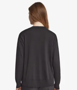 Maglia con scollo a V e spacchi in Cashmere Ultrafine