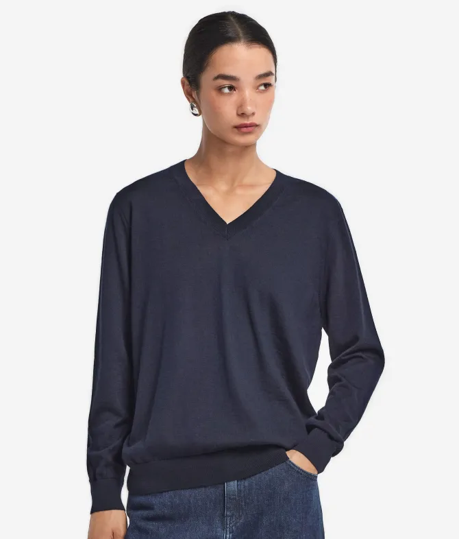 Maglia con scollo a V in Cashmere Ultrafine