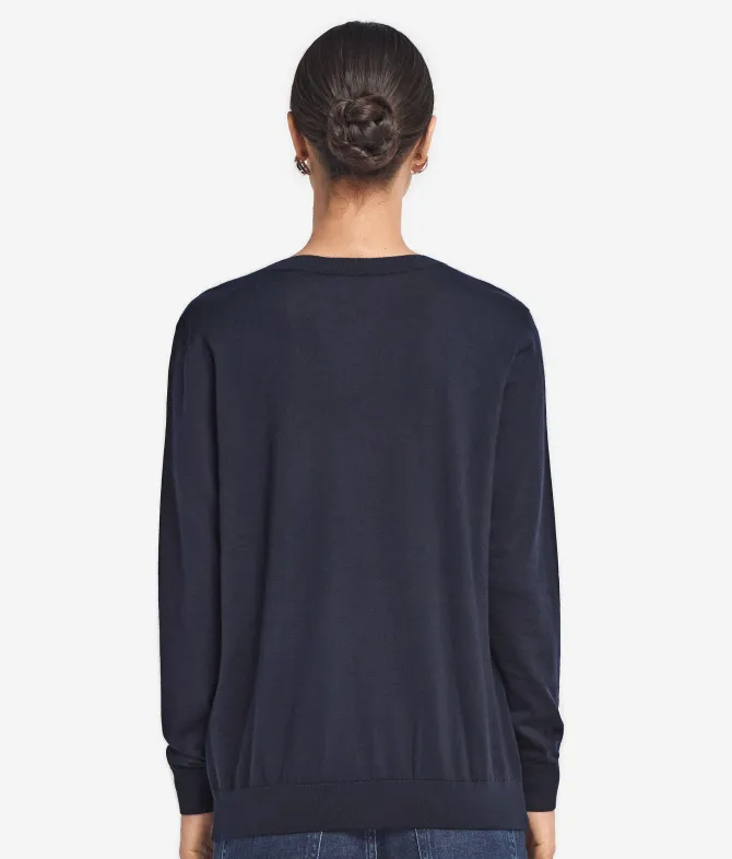 Maglia con scollo a V in Cashmere Ultrafine