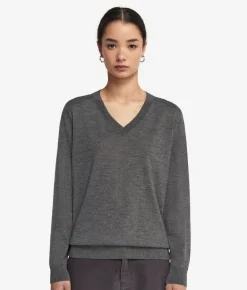 Maglia con scollo a V in Cashmere Ultrafine