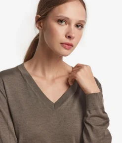 Maglia con scollo a V in Cashmere Ultrafine