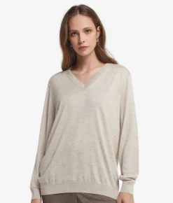 Maglia con scollo a V in Cashmere Ultrafine