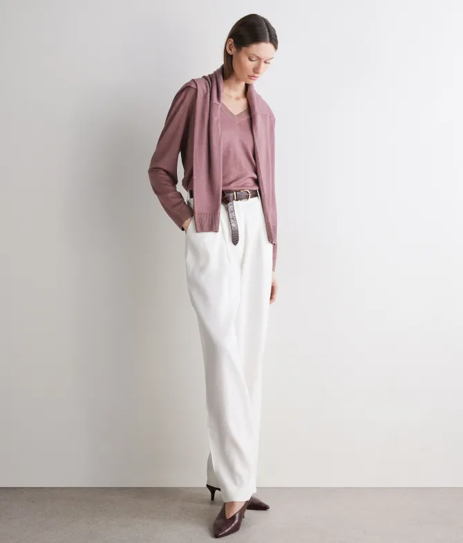 Maglia con scollo a V in Cashmere Ultrafine