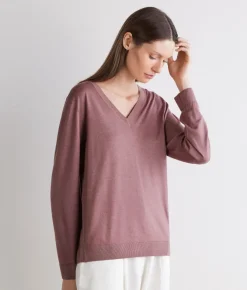 Maglia con scollo a V in Cashmere Ultrafine