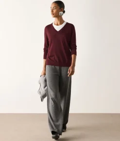 Maglia con scollo a V in Cashmere Ultrafine
