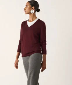 Maglia con scollo a V in Cashmere Ultrafine