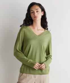 Maglia con scollo a V in Cashmere Ultrafine