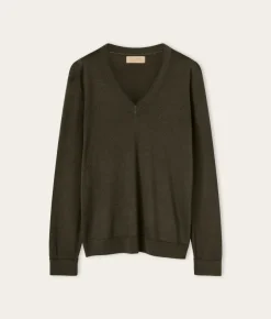Maglia con scollo a V in Cashmere Ultrafine